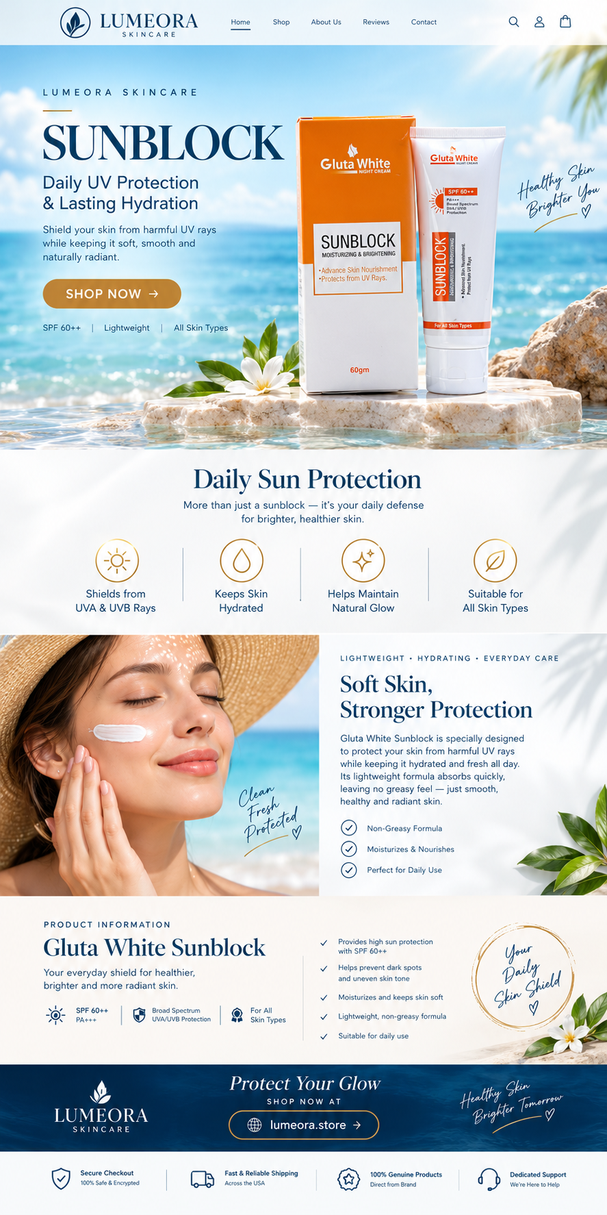 Gluta White 5 in 1 Skincare Bundle