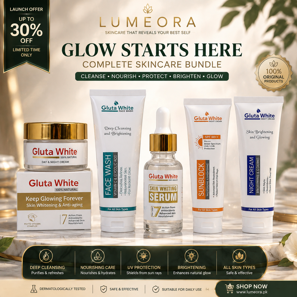 Gluta White 5 in 1 Skincare Bundle